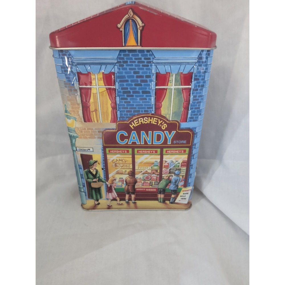 Hershey's Chocolate Vintage Embossed Tin Hershey's Village Series #1 Candy Store